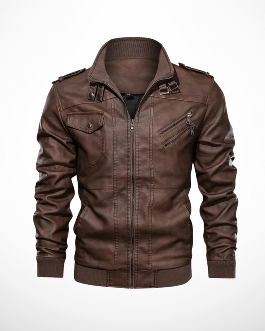 Giacca di pelle autunnale – Leggera – Perfetta per l’uso quotidiano