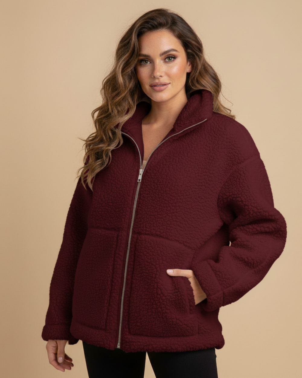 Giacca Teddy Donna in Pile Morbido – Calore in Ogni Strato