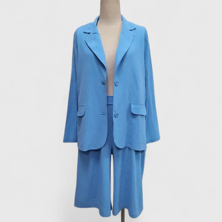 Completo Donna Elegante Estivo – Set 2 Pezzi con Blazer e Shorts