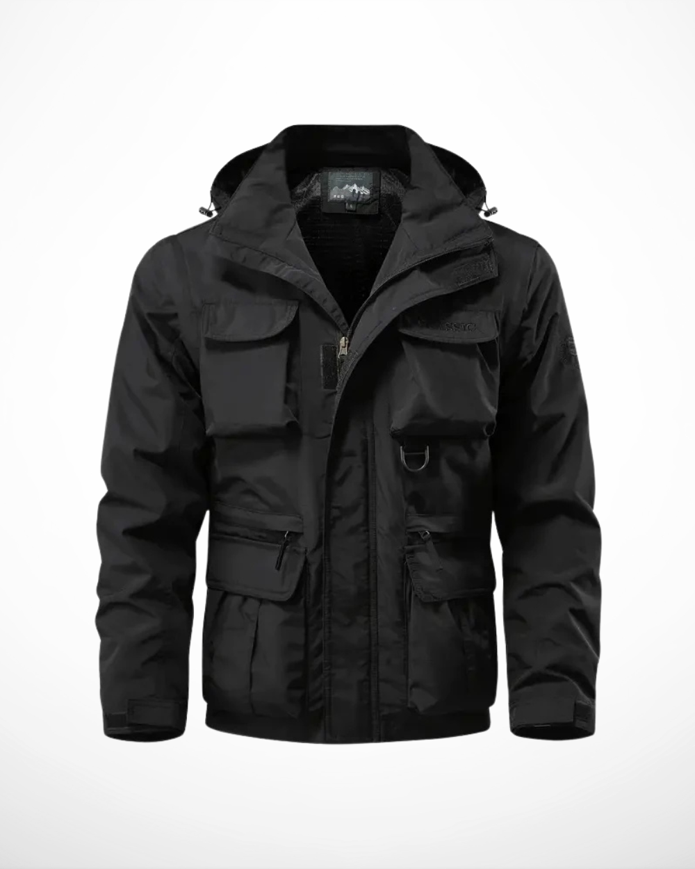 Giacca impermeabile da uomo – Multi-tasche – Cappuccio rimovibile